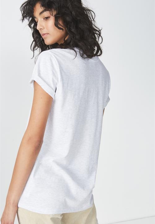 Cotton On - Tbar fox graphic tee - grey 