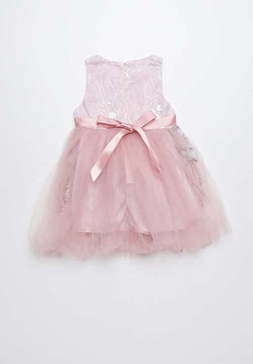 Pop Candy - Embroidered flower dress - pink 