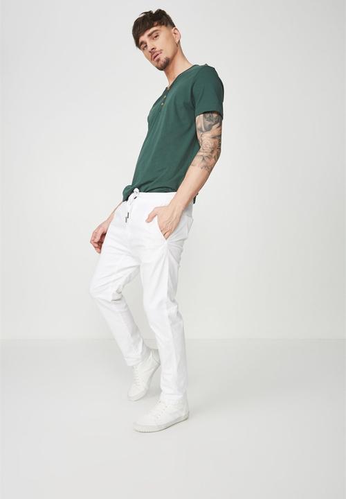 Cotton On - Essential henley tee -  green