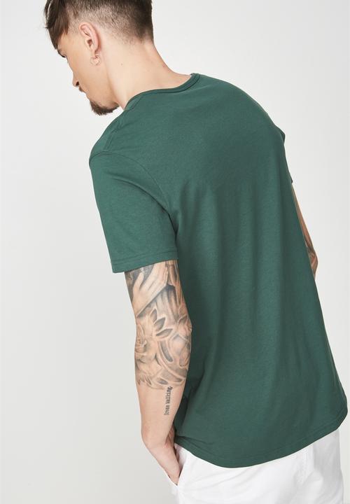 Cotton On - Essential henley tee -  green