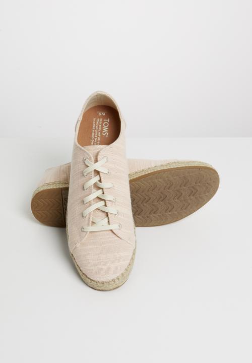 Toms - Bloom slubby cotton women's Lena sneak - pink 