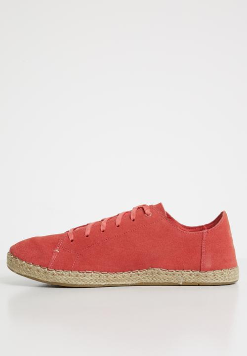 Toms - Hibiscus suede women's lean sneak - red 