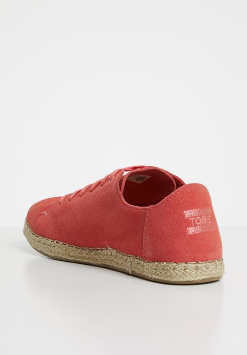 Toms - Hibiscus suede women's lean sneak - red 
