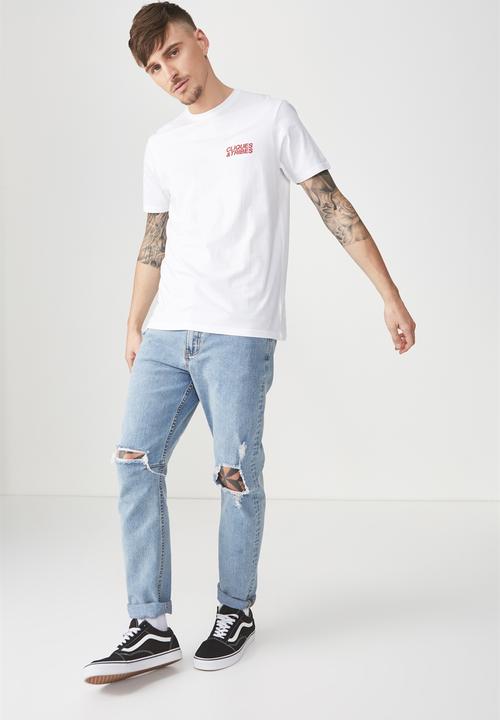 Cotton On - Tbar short sleeve tee - white