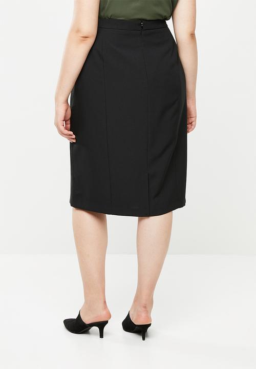 edit Plus - Tailored pencil skirt - black