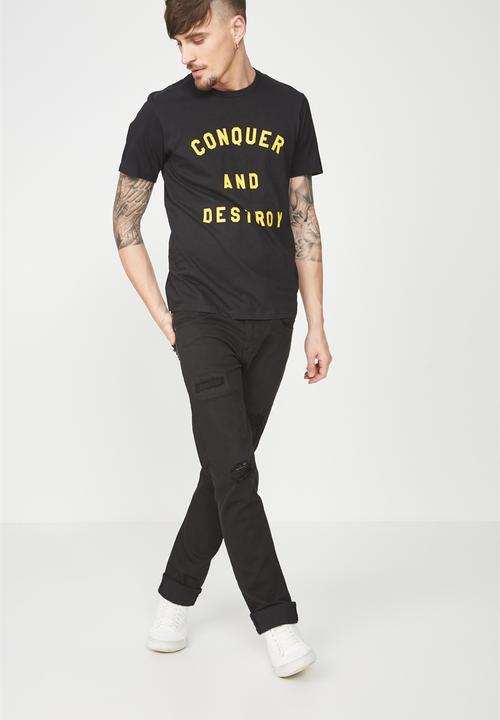 Cotton On - Active graphic tee - black