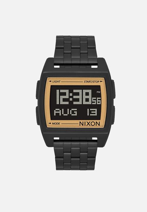 nixon black digital watch