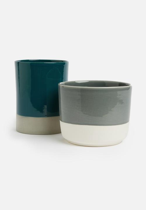 Urchin Art - Coco pot - light grey