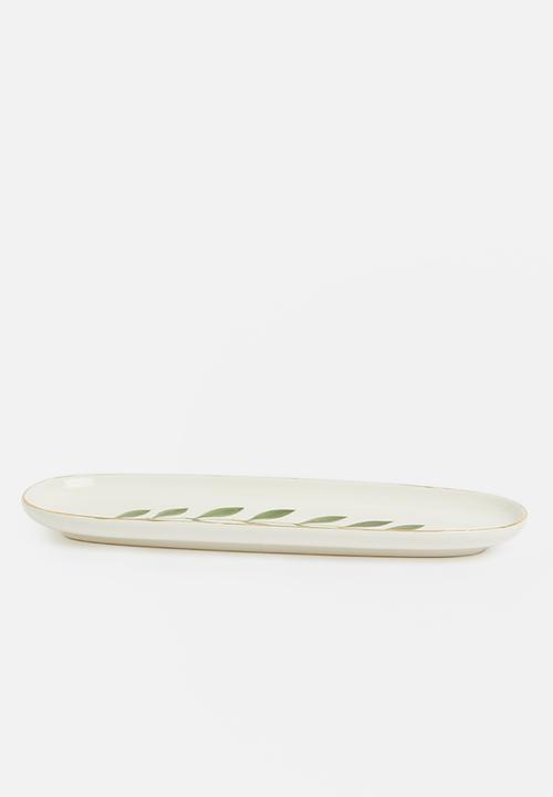 Urchin Art - Leaf trinket tray - oblong