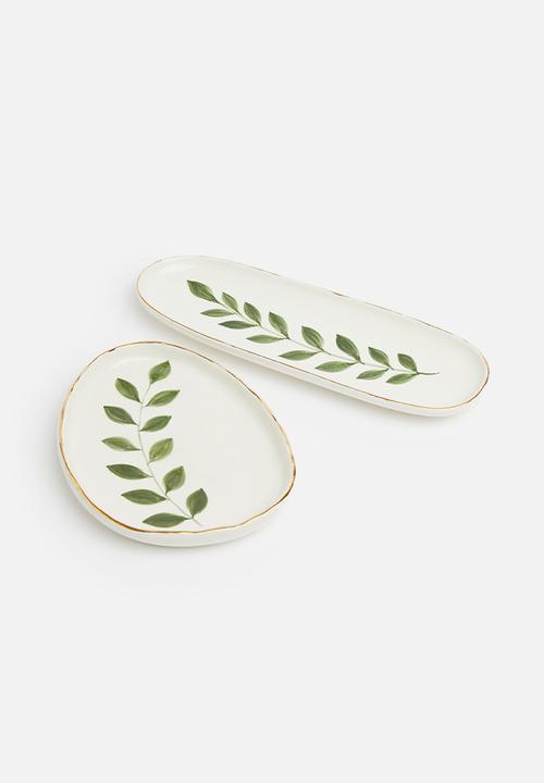Urchin Art - Leaf trinket tray - oval