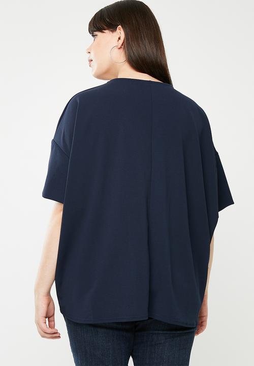STYLE REPUBLIC PLUS - Oversized blouse - navy