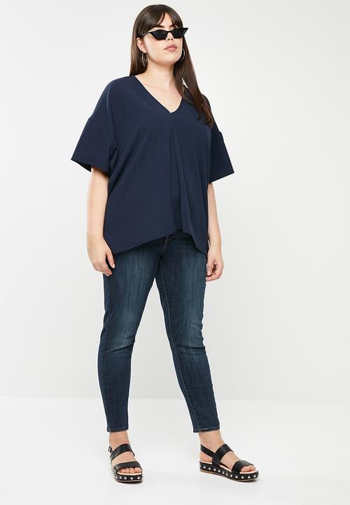 STYLE REPUBLIC PLUS - Oversized blouse - navy