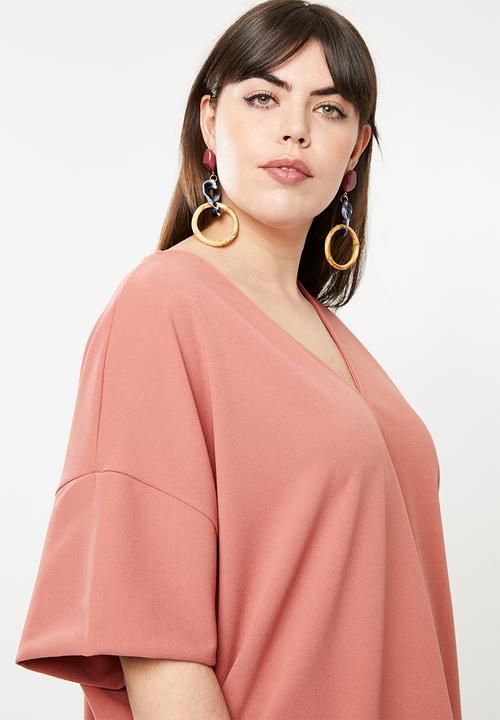 STYLE REPUBLIC PLUS - Oversized blouse - peach