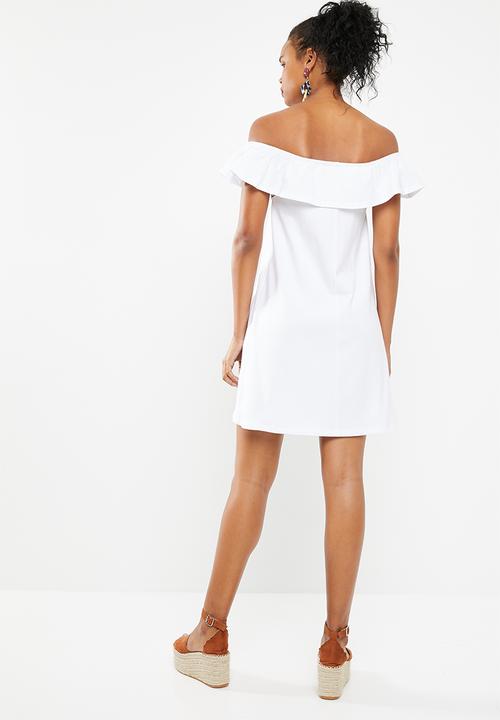 Superbalist - White bardot dress - white