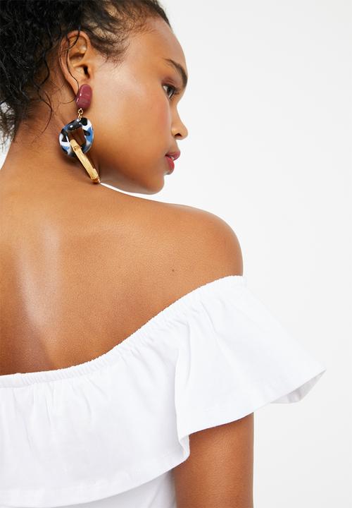 Superbalist - White bardot dress - white
