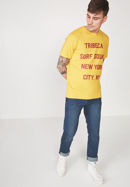 Cotton On - Tbar tee - yellow 