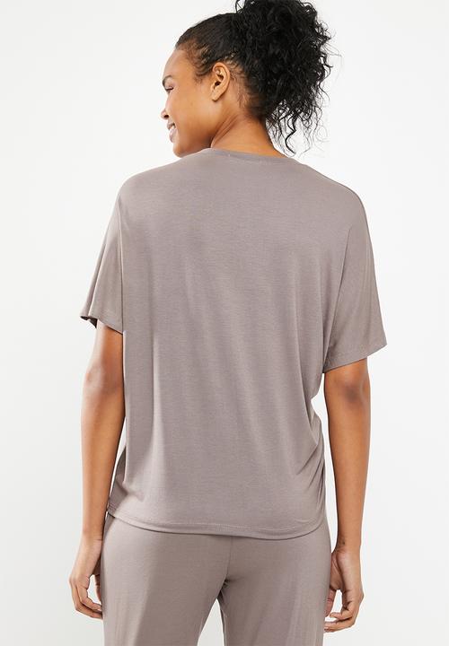Superbalist - T-shirt with gather detail - beige