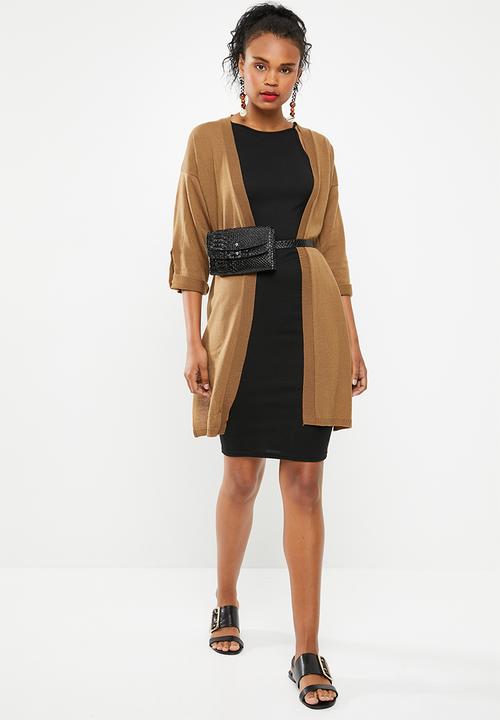 Superbalist - Slit side cardigan - brown