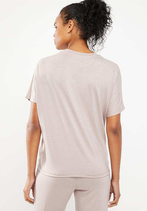 Superbalist - T-shirt with gather detail - neutral