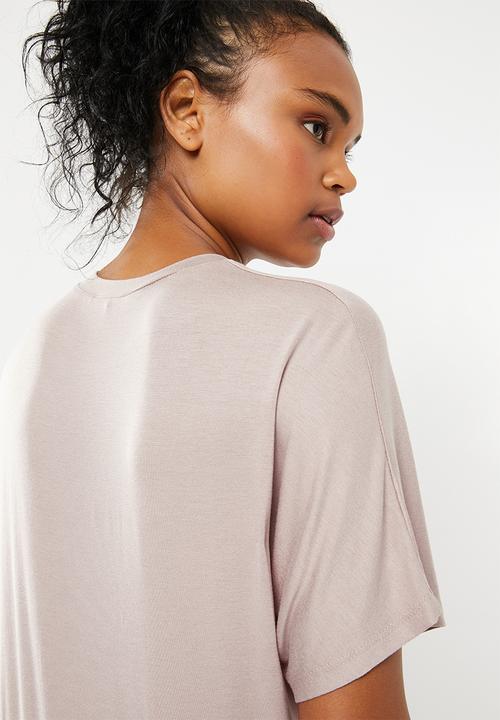 Superbalist - T-shirt with gather detail - neutral
