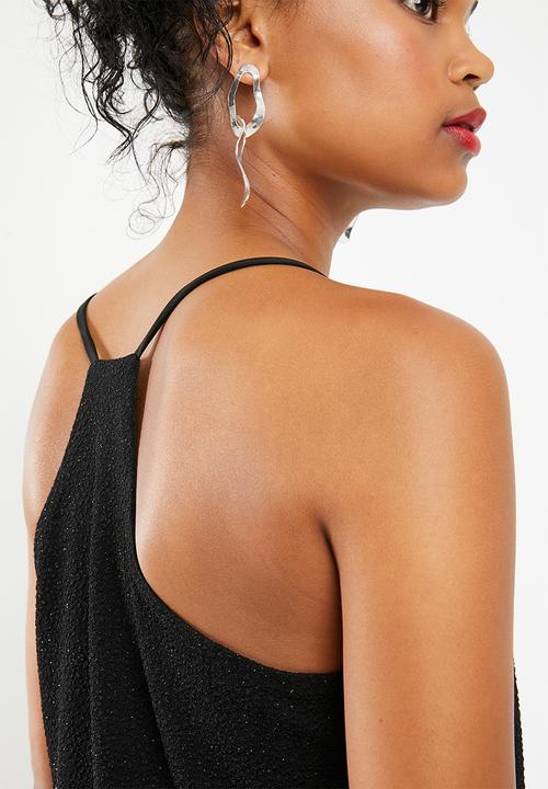 Jacqueline de Yong - Jenn sleevless glitter top - black