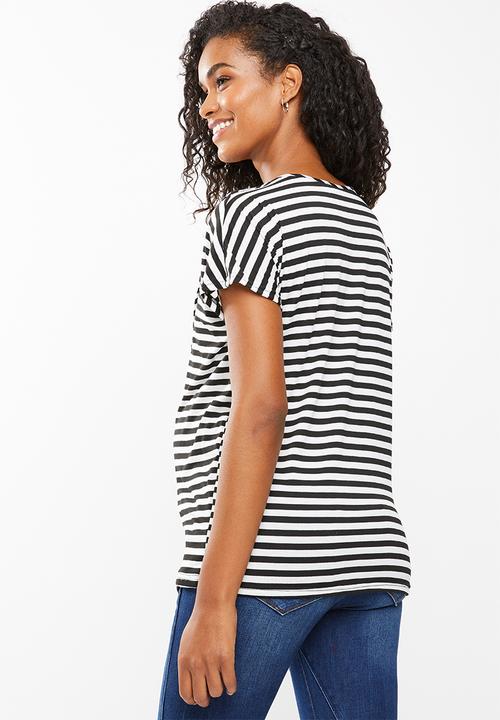 edit Maternity - Feeding T-shirt - black