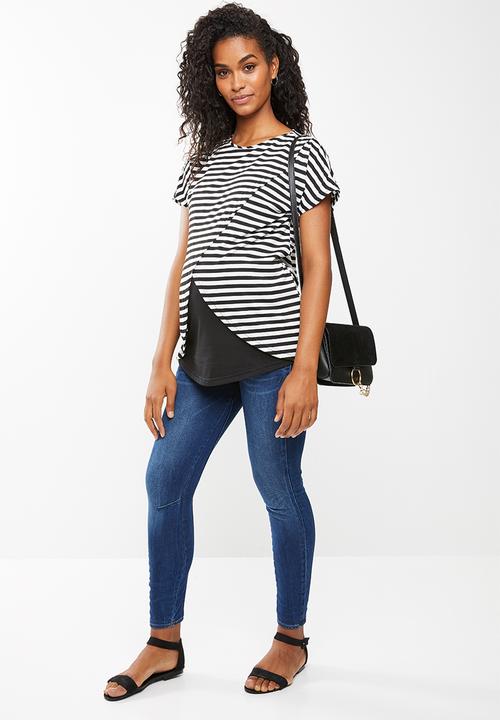 edit Maternity - Feeding T-shirt - black