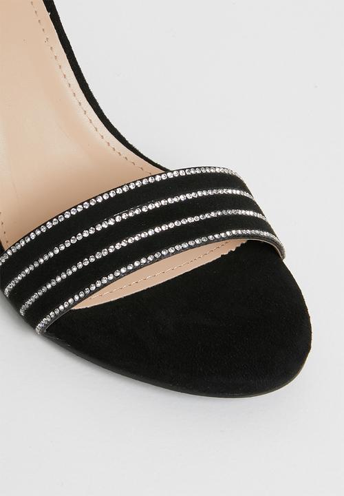 Miss Black - Shylie ankle strap heels - black