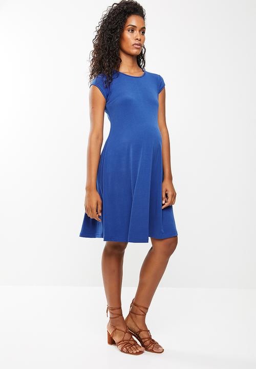 edit Maternity - Fit and flare dress - blue