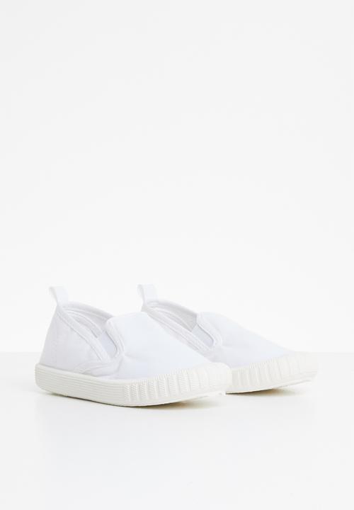 Pop Candy - Canvas slip on - white