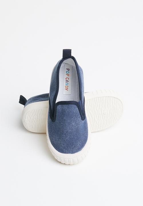 Pop Candy - Canvas slip on - navy