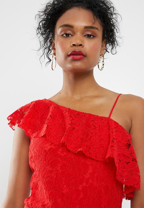 ONLY - Dory lace dress - red
