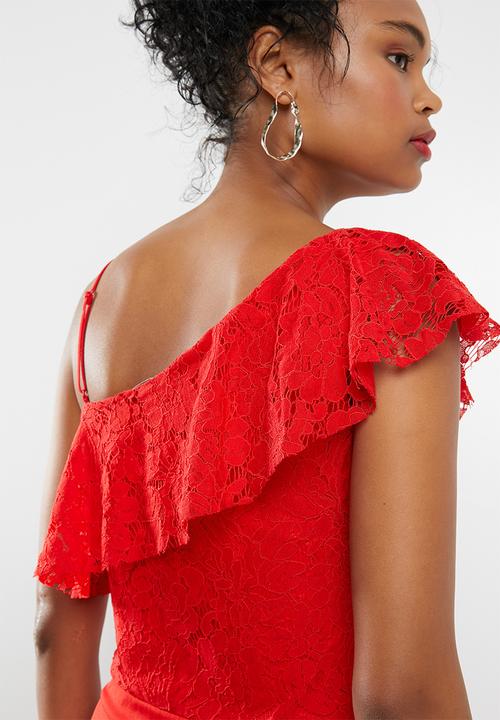 ONLY - Dory lace dress - red
