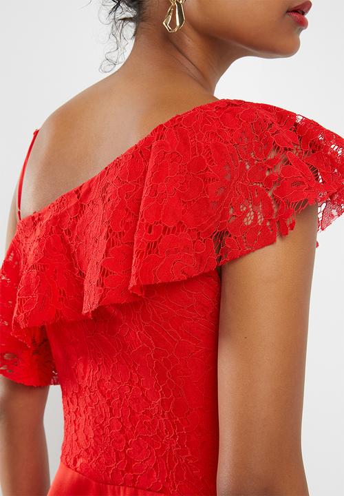 ONLY - Joelene lace jumpsuit - red