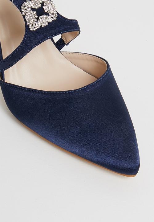 Plum - Embellished cut-out courts - navy