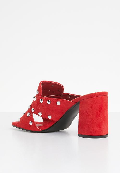 Dolce Vita - Bellagio studded mules - red