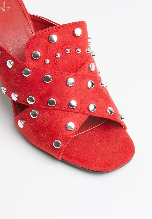 Dolce Vita - Bellagio studded mules - red
