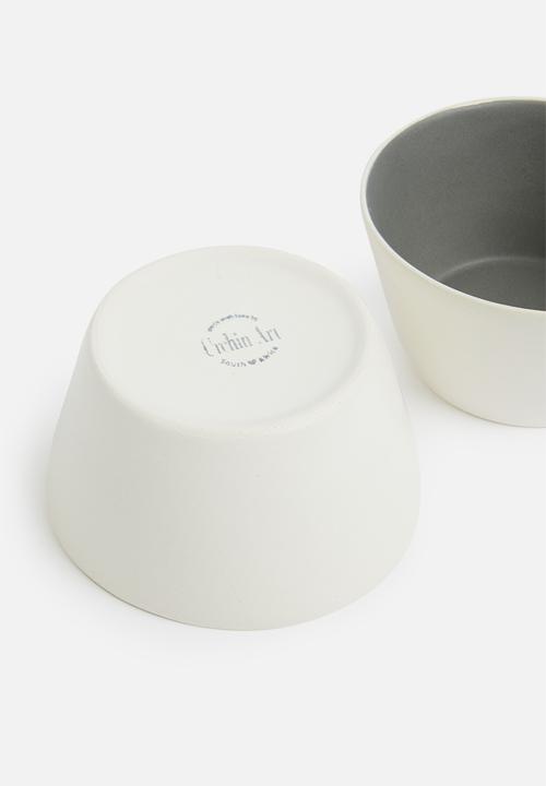 Urchin Art - Heath snack bowl set of 2 - matte charcoal