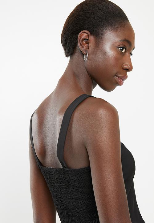 Superbalist - Button through cami top - black