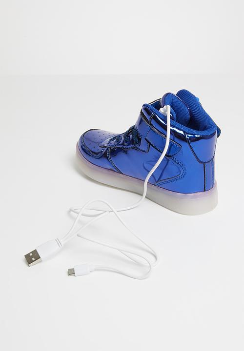 Pop Candy - High top light up sneaker - blue