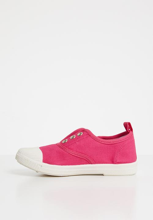 Pop Candy - canvas slip on - cerise pink