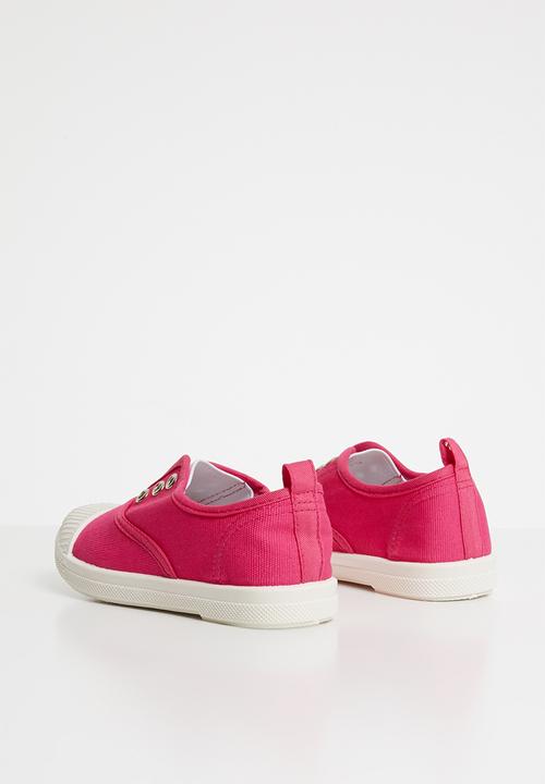 Pop Candy - canvas slip on - cerise pink