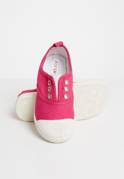 Pop Candy - canvas slip on - cerise pink