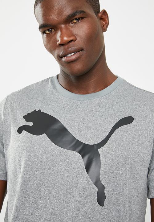 PUMA - Active big logo tee - grey