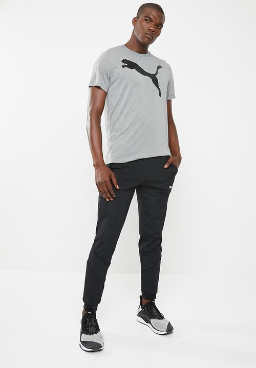 PUMA - Active big logo tee - grey