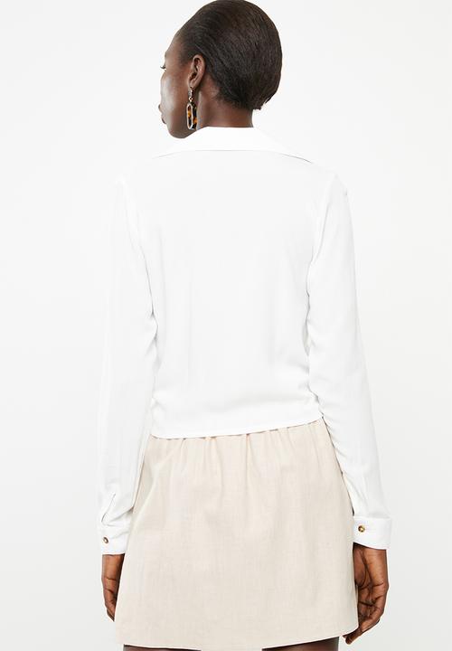 Superbalist - Tie front shirt - white