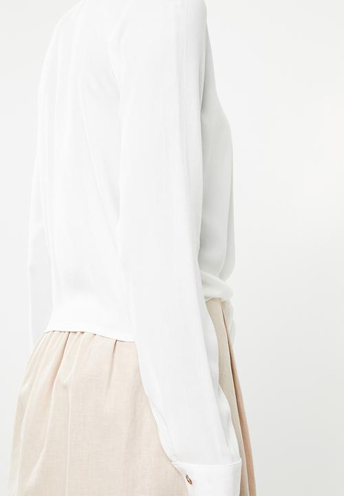 Superbalist - Tie front shirt - white