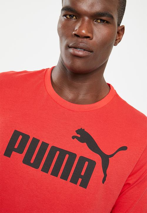 PUMA - Ess logo tee - red