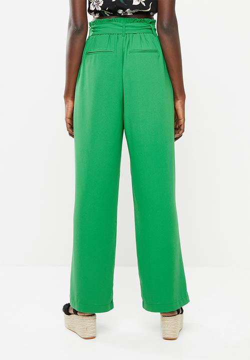 Superbalist - Wide leg pant - green 