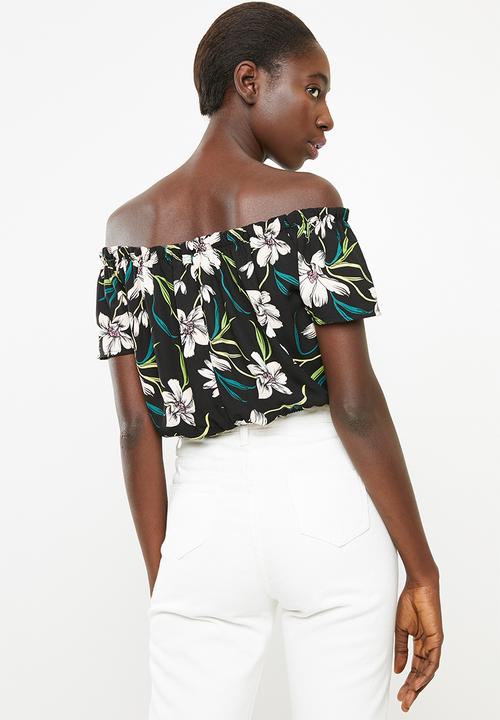 Superbalist - Blouson blouse - black floral